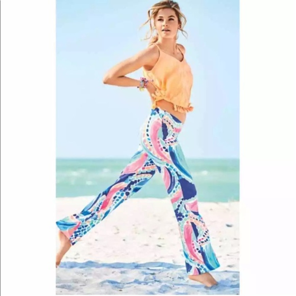 Lilly Pulitzer Ocean Jewels Stretch Palazzo Pant